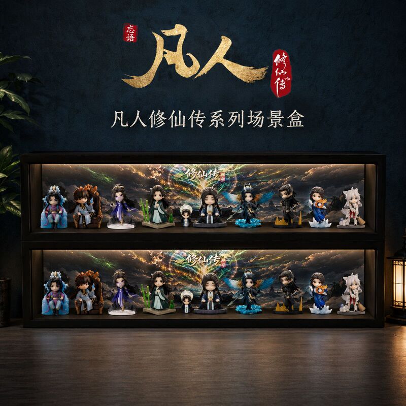 The Legend of Immortal Cultivation Blind Box Display Box Pop Mart Dustproof Pull-Out Model Han Li Anime Peripheral Figure Storage The Legend of Immortal Cultivation Blind Box Display Box Pop Mart Dustproof Pull-Out Model Han Li Anime Peripheral Figure Storage