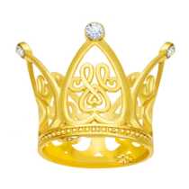 Cake decoration crown heart-shaped extra small round 6 diamond alloy mini cartoon toy accessories perfume bottle cap