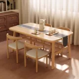 Прямоугольный стульчик для кормления для домашнего использования для коммерческого использования из натурального дерева для еды для стола, увеличенная толщина