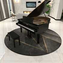 5DBJ hot-selling grand piano soundproofing and sound-absorbing carpet special round note piano room floor mat simple record