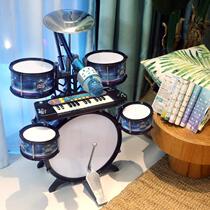Drum set for children beginners toy musical instrument jazz drum boy baby 5-8 drum home practice 3-6%