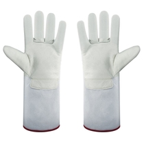 Juyuan JUYUAN anti-low temperature gloves anti-freeze gloves dry cold storage cowhide cold-proof warm gloves 36CM