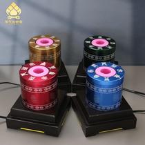 Electric prayer wheel base hand-cranked electric base hand-held prayer wheel alloy base automatic rotating Tibetan