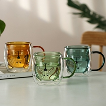 Water glass mug Coffee Cup Set Heat-resistant Double Handle