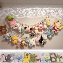 Doll storage wall doll storage display rack doll wall plush doll storage wall lanyard hand-woven doll hanging