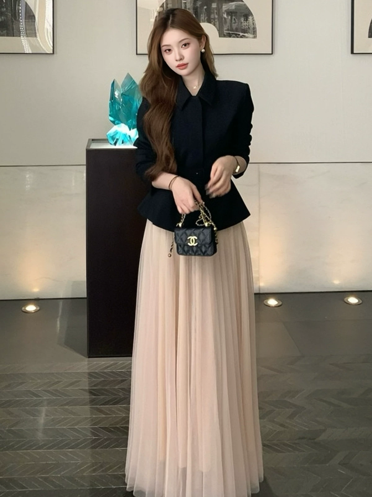 Spring classic suit jacket, skirt, set, high-quality style