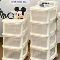 Baby products storage rack removable trolley multi-layer bottle toy storage rack drawer dust-proof and odorless storage