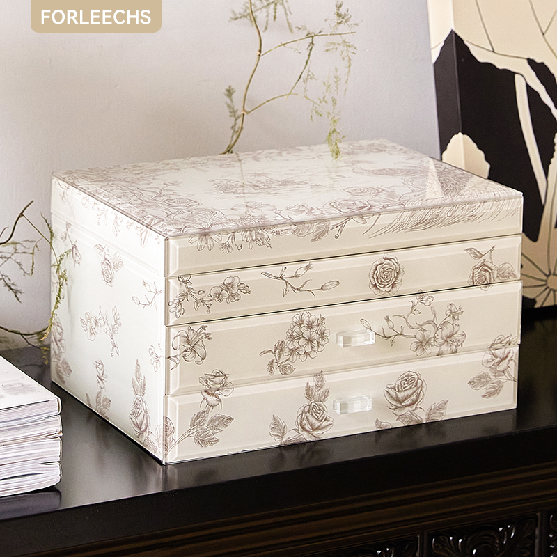 FORLEECHS ジュエリーボックス 高級 絶妙 大容量 ジュエリーボックス ネックレス リング ジュエリーボックス ジュエリー収納ボックス