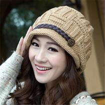 winter women women roll knit 2021 beanie knit hat hat hats caps beanies