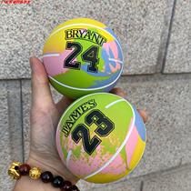 Large bouncy ball Douyin popular childrens toy rubber inflatable mini basketball outdoor bouncing ball gashapon machine