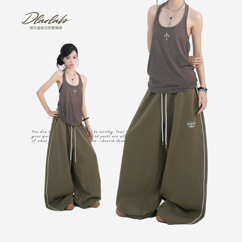 Trendy Street Dance Brand Original Jazz Drapey Sweatpants American Style Slimming Casual Pants Cool Girl Cool Feeling 6130