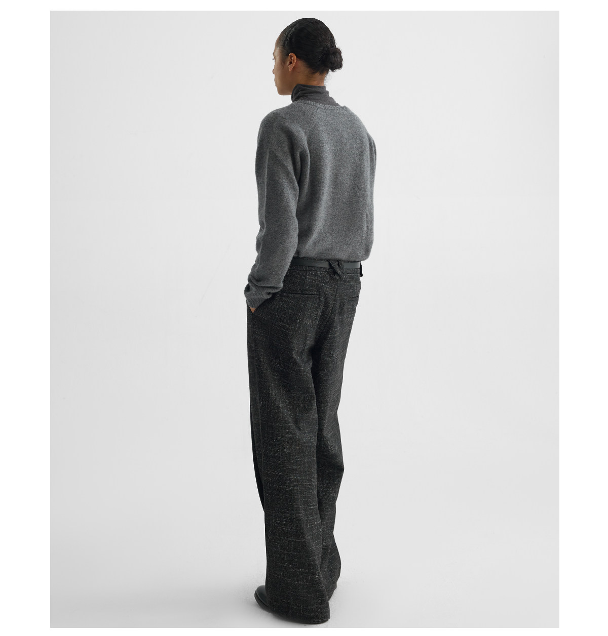 Slight Vogue Wool-Blend Double-Pleat Straight-Leg Trousers