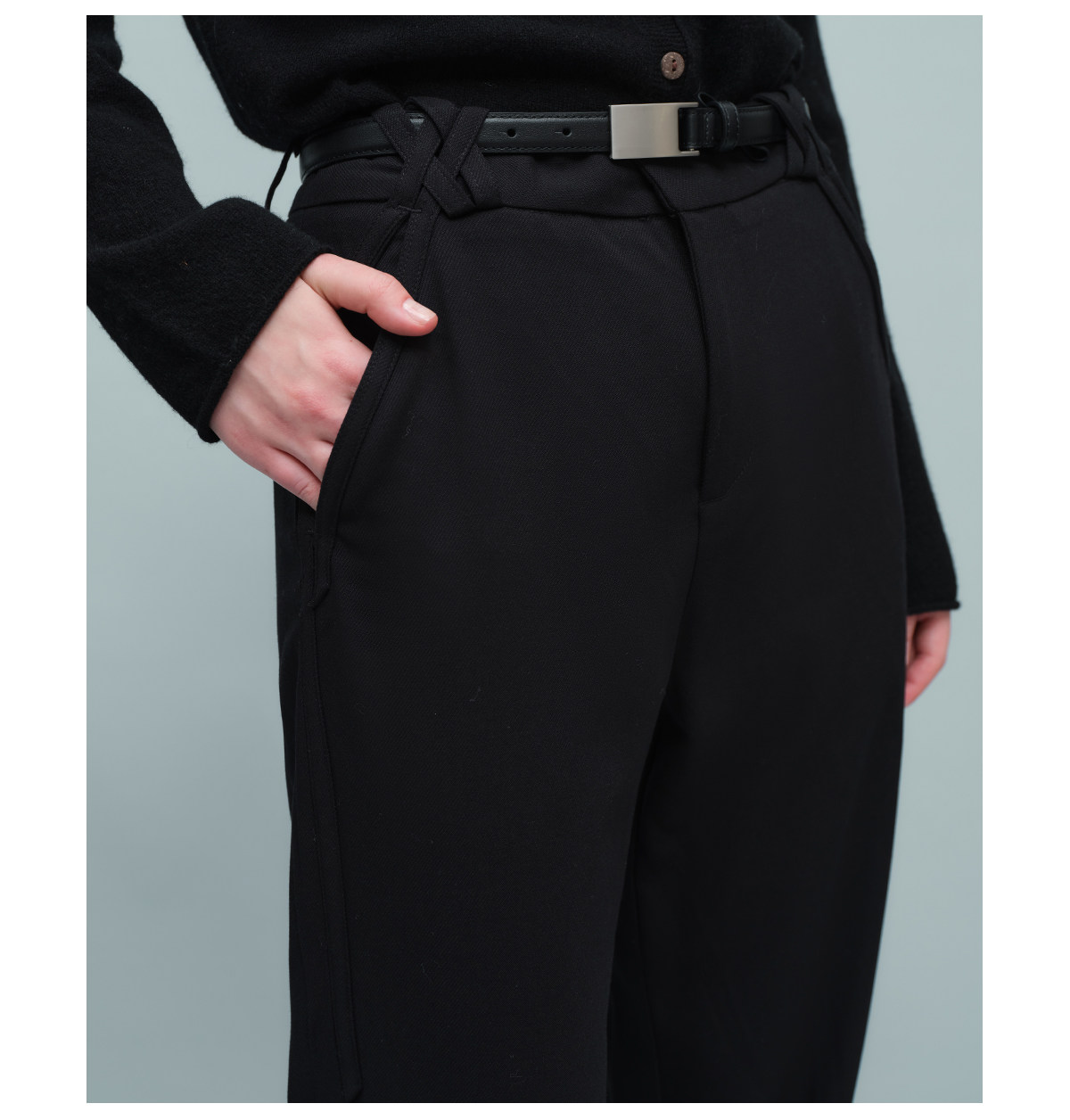 Slight Vogue Straight-Leg Wool Trousers
