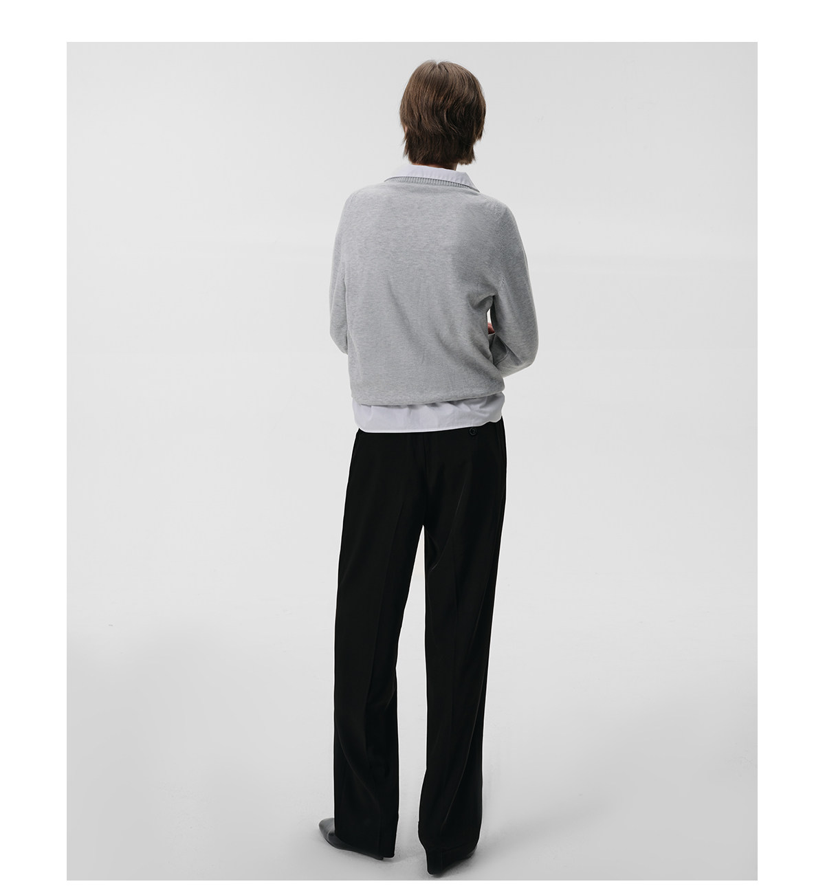 Slight Vogue V-Neck Wool-Blend Knit Pullover