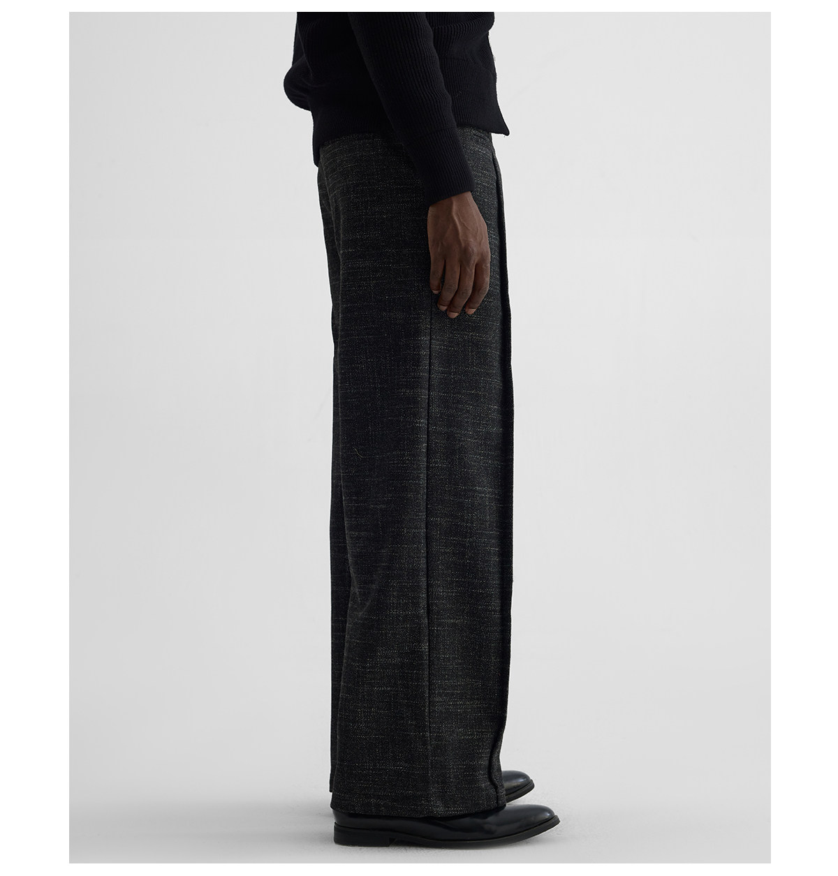 Slight Vogue Wool-Blend Double-Pleat Straight-Leg Trousers
