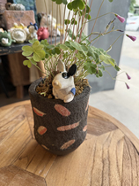 Duoxi Pottery handmade ceramic ornaments thin dog