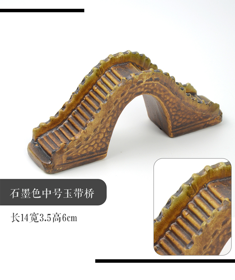 Trang trí hồ cá gốm trang trí nhỏ bể cá cảnh quan trang trí cầu nước gian hàng câu cá Weng hồ cá - Trang trí nội thất trang tri phong khach