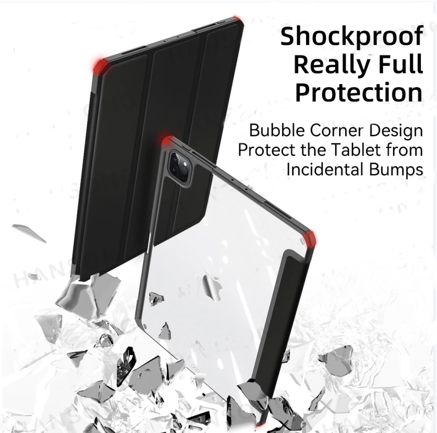 Совместимо с 2022 iPad Pro 11 12.9 чехол iPad Air4/5 iPad 10th 10.9 Clear Cover