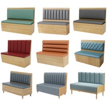 Commercial cafe milk tea shop wall booths Western restaurant tea restaurant canteen dining booths sofa tables and chairs