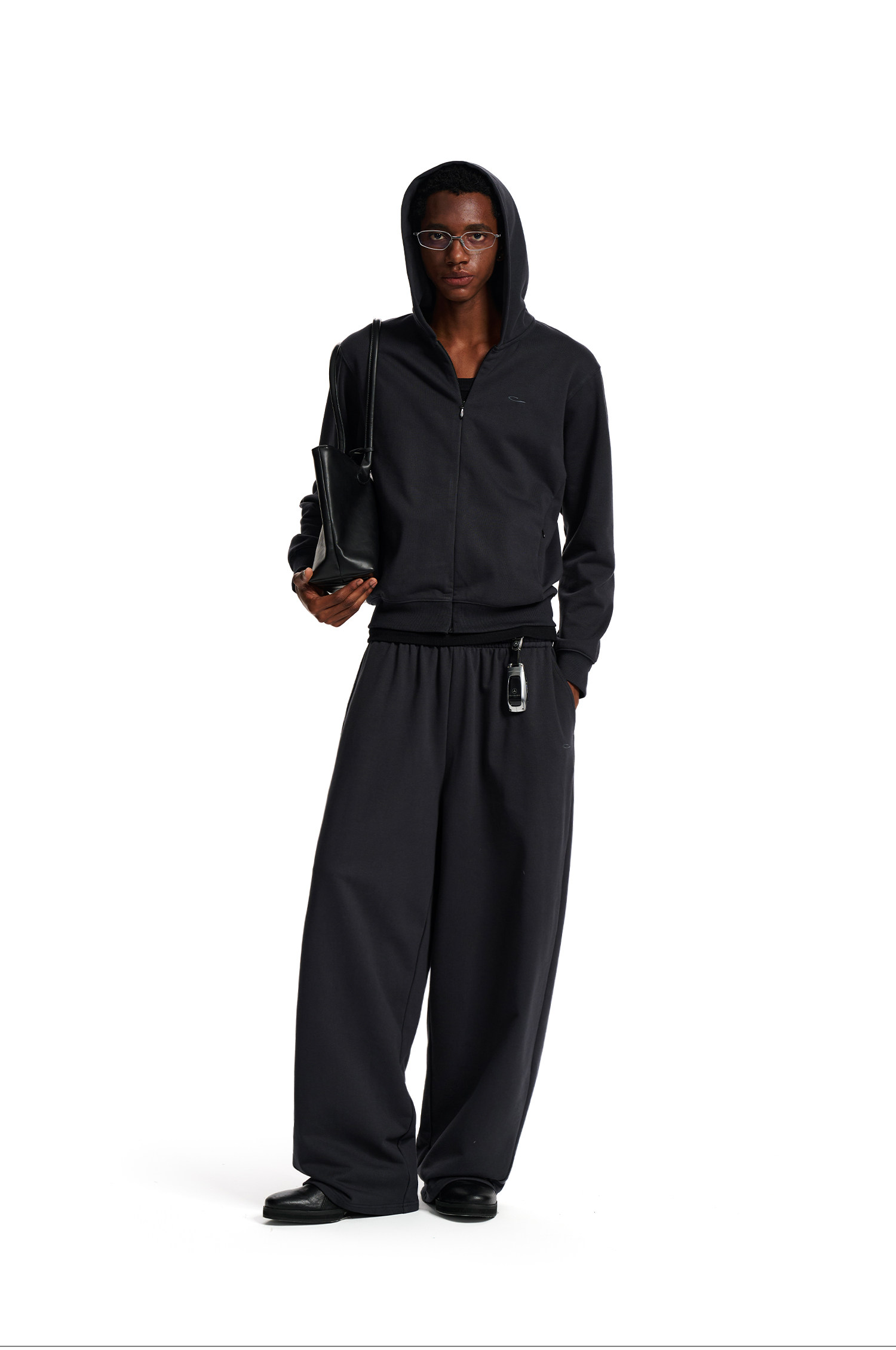 Loopsoon Wide-Leg Straight Sweatpants