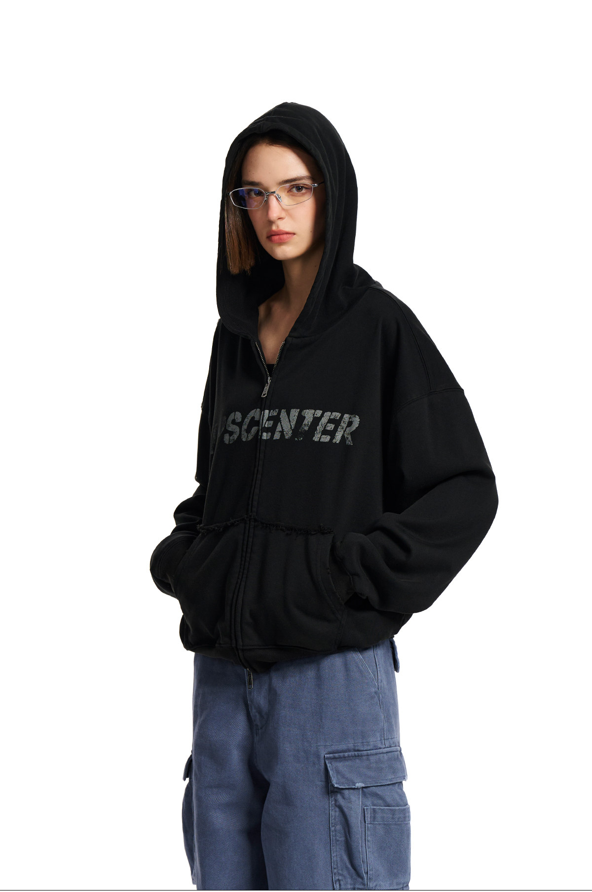 Loopsoon Double-Layer Zip-Up Hoodie