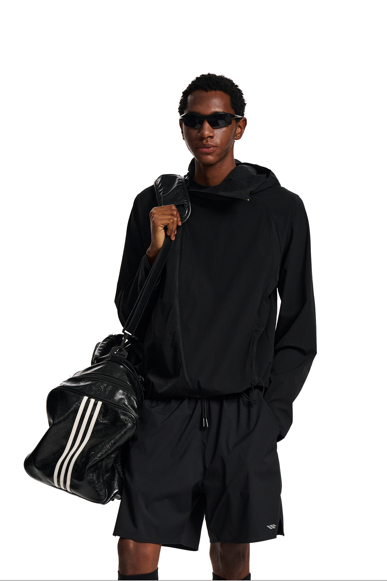 Loopsoon Hooded Diagonal Zip Jacket