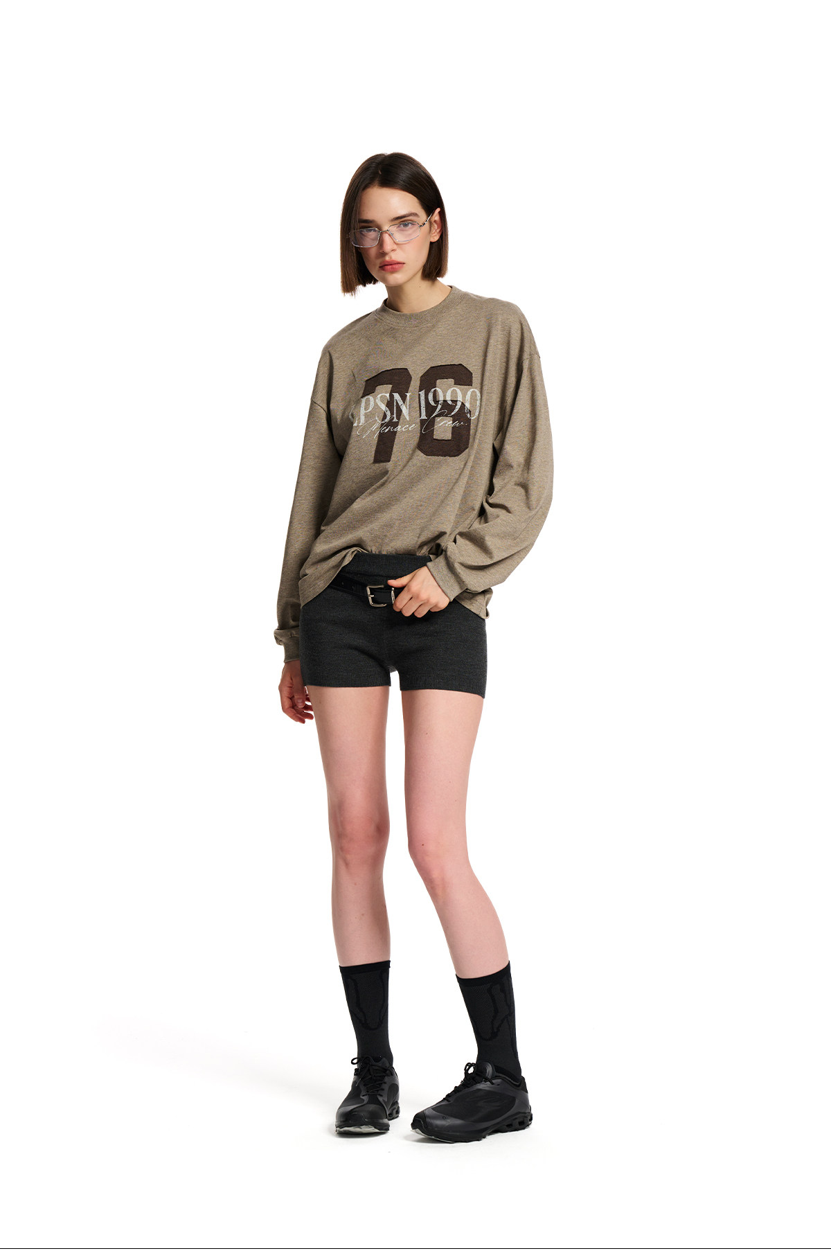 Loopsoon Layered Patch Long-Sleeve Tee