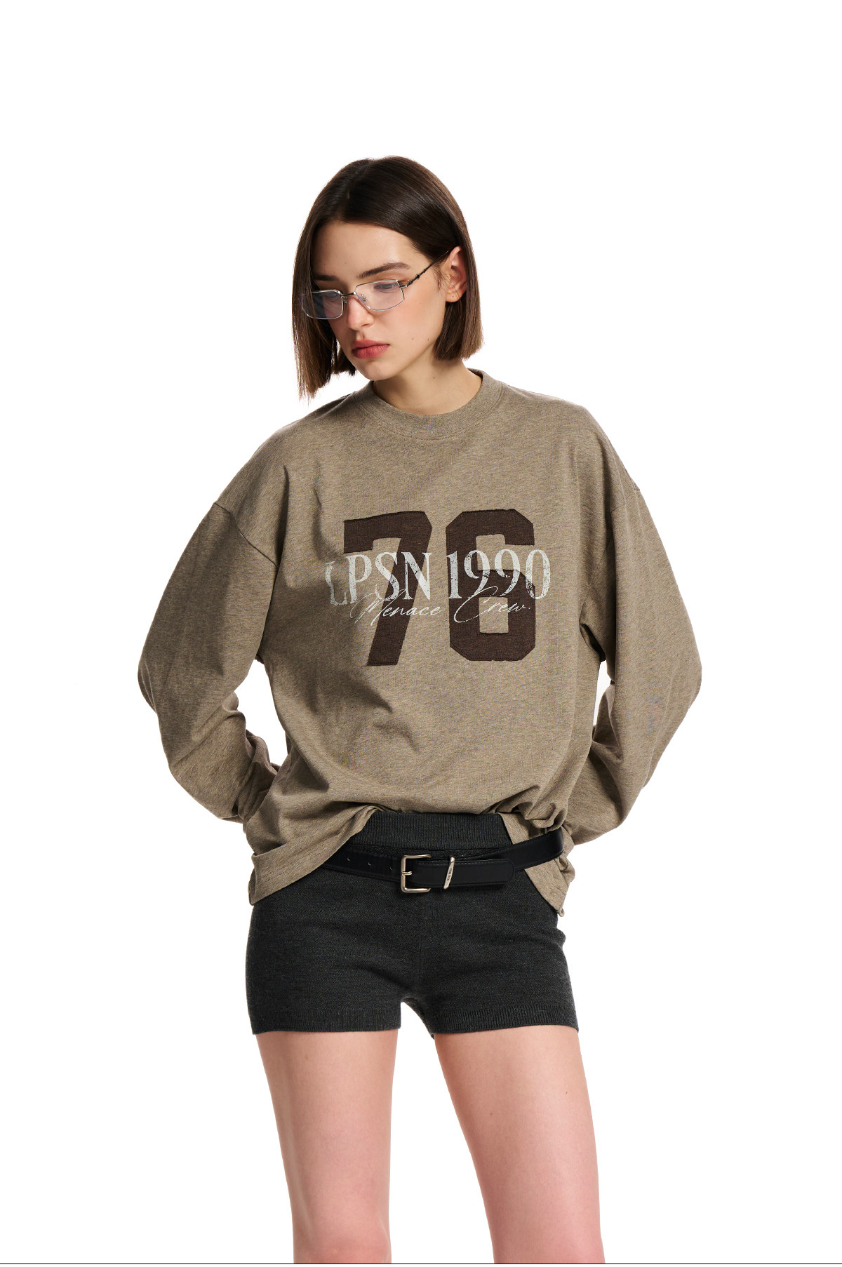 Loopsoon Layered Patch Long-Sleeve Tee