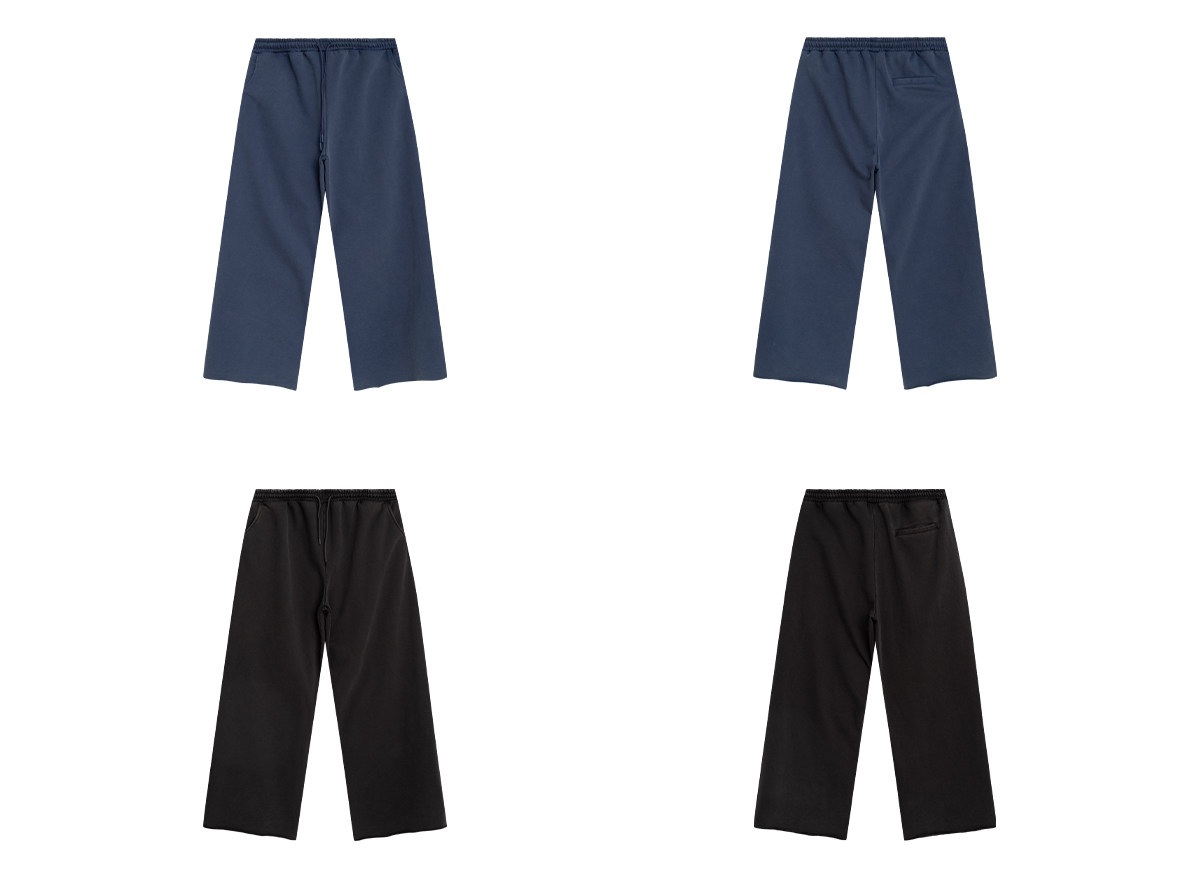 Loopsoon Washed Drawstring Wide-Leg Sweatpants