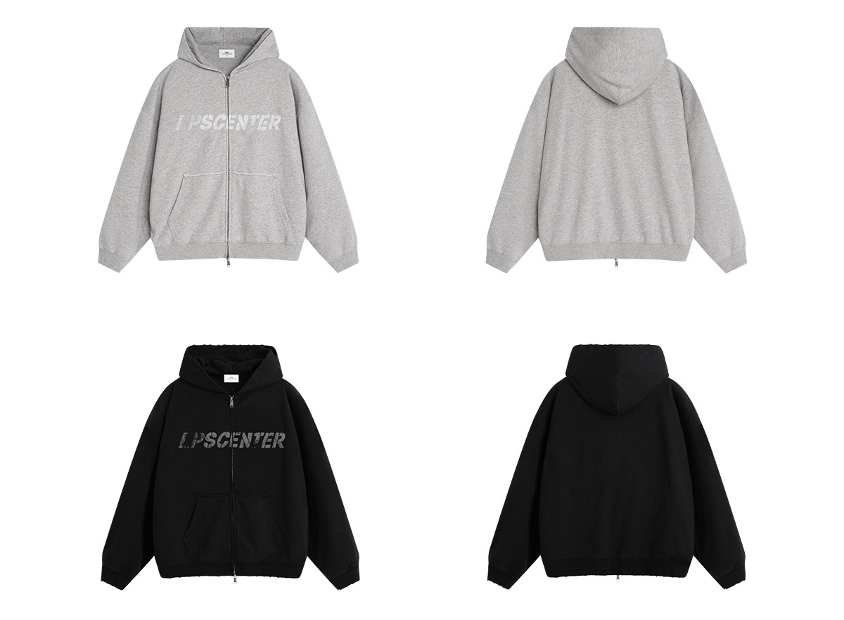 Loopsoon Double-Layer Zip-Up Hoodie