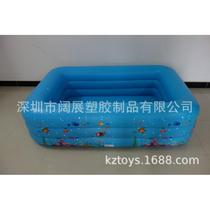 Foreign trade spot thickened PVC inflatable three-layer swimming pool baby pool childrens fishing pool wave pool