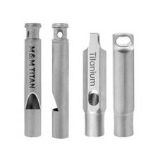 Internet celebrity pure titanium survival whistle lightweight outdoor survival whistle camping equipment high frequency lanyard titanium