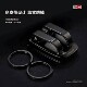 Belt keychain men's waist hanging trouser belt belt type stainless steel car lock double ring high-end creative personalized gift