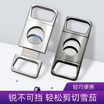 lafuli metal cigar scissors stainless steel flat scissors sharp blade square portable cigar scissors