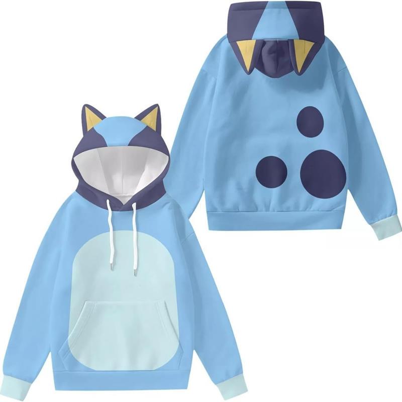 Owl House Cosplay Hoodie Owl Magic Society 3D Printed Ears Double Layer Hood Sweatshirt