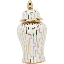 Ginger jar porcelain storage jar European Style with Lid