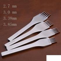 Olive French chop oblique flat chop white steel chop European chop punch chop diy handmade leather leather tool 2 mm 2)