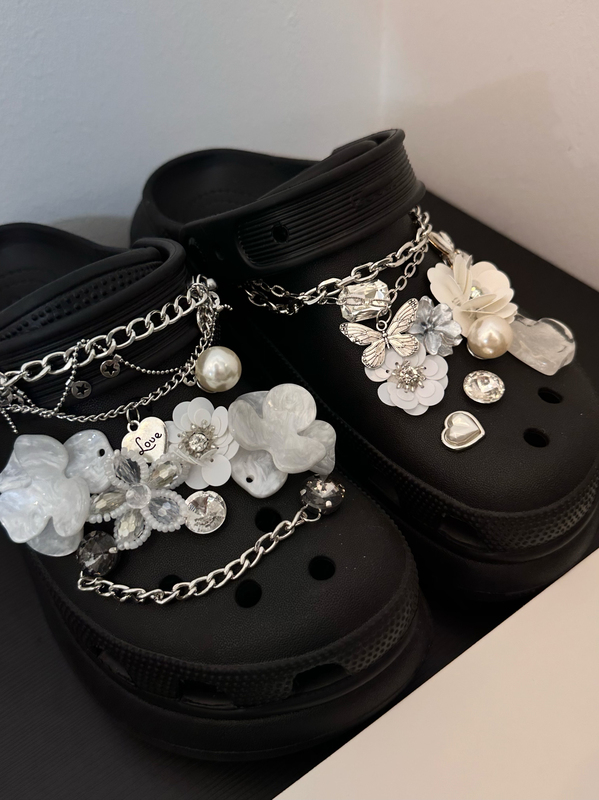 Glacier Princess·Original Shoe Charms Compatible with Crocs Clogs DIY Accessories Decorative Charms Sweet Cool Millennium Style