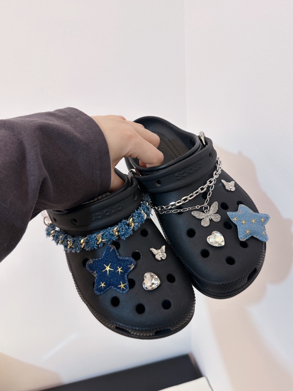 Cowboy Star Chain·Compatible with Crocs Clogs Shoe Charms DIY Accessories Decoration Heavy-Duty Butterfly Sweet Cool Style