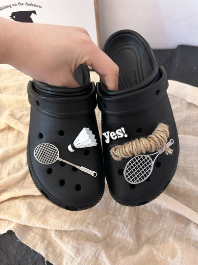 Badminton｜Original Shoe Charms Suitable for Crocs Clogs, DIY Accessories, Decorative Charms for Sports, Unisex