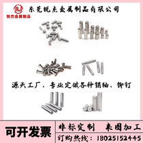 Customized pins special-shaped pins rivets stainless steel rod processing cylindrical pins precision shaft positioning pins and drilling