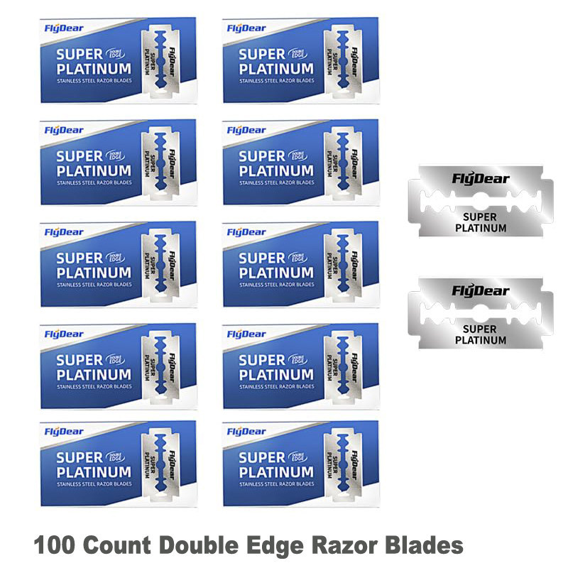 100Count Double Edge Razor Blades Flydear Replacement Razors