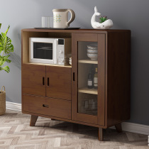 Solid wood Nordic storage cabinet living room dining room multi-functional sideboard storage cabinet cupboard wall tea cabinet storage cabinet