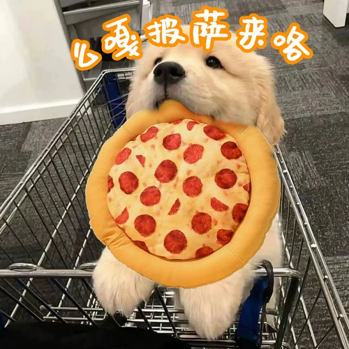 Игрушки для собак, которые звучат, жуют и измельчают, померанский шпиц Тедди Бишон, энергозатратное интерактивное перетягивание каната, плюшевые принадлежности для пиццы