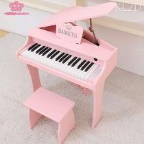 Childrens grand piano wooden toy educational princess girl mini electronic keyboard birthday gift playing