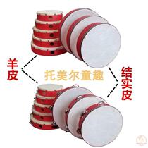 Yueyuan sheepskin tambourine kindergarten teacher uses tambourine dance to test Xinjiang dance and performs Qian Gu for primary school students