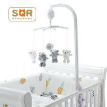 Rotating bell bed baby toy baby music rattle fabric hanging bedside newborn pendant bracket with soothing coax