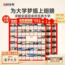 Shiguang famous school motivation list goal wall sticker 985 211 famous school goal wall sticker college entrance examination goal wall sticker