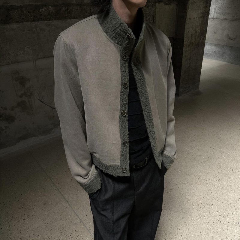 Hypeyourself "Temporary Order" Moss Jacquard Jacket