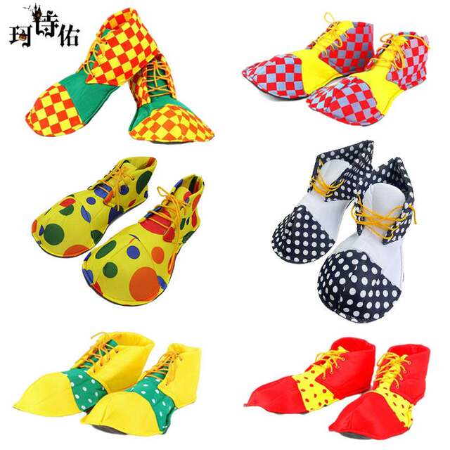 Halloween clown shoe covers performance props magic shoes cos elf boots boots covers dance performance matching supplies